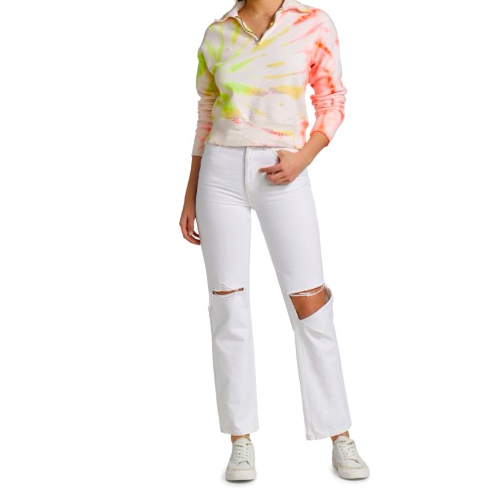 RE/DONE 70s Tie-Dye Half-Zip Sweatshirt